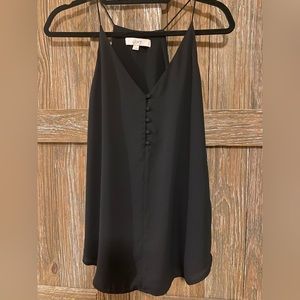 Loft black blouse with button detail size small